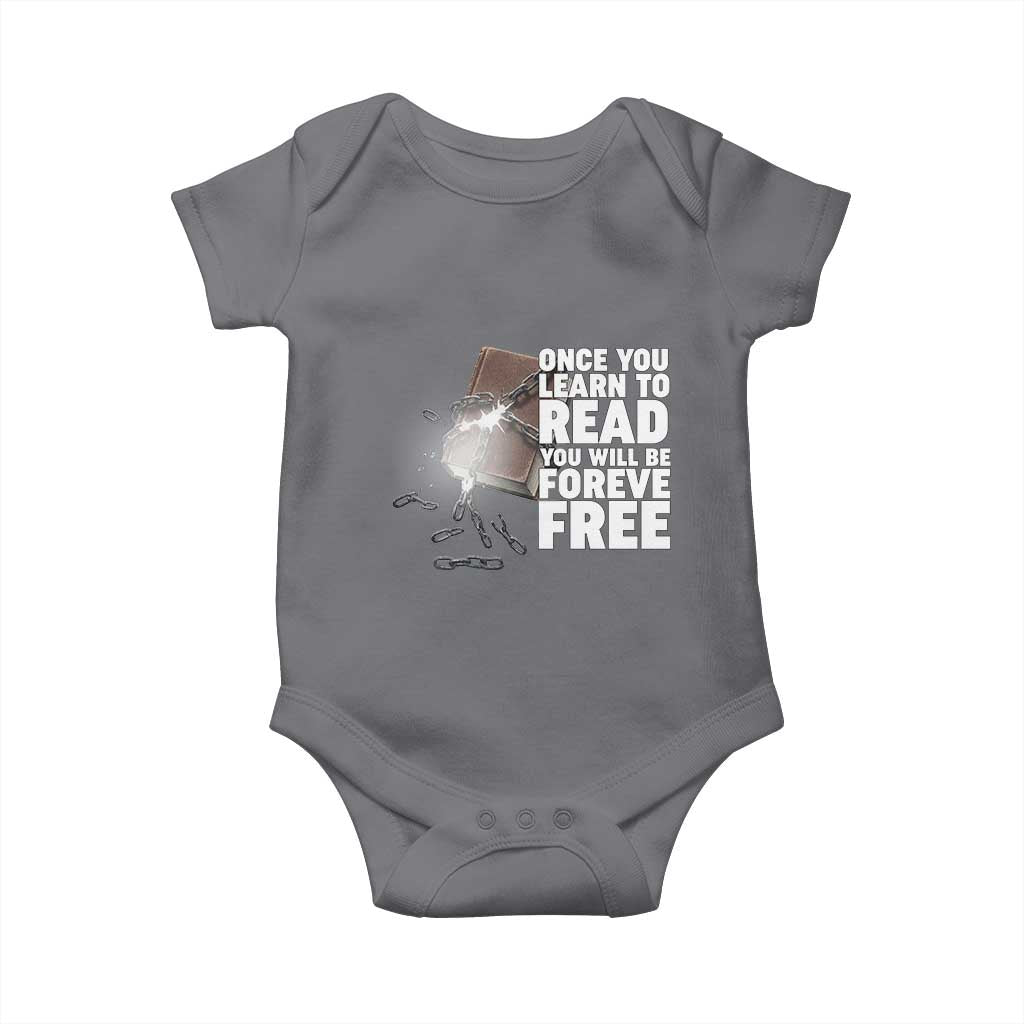 Frederick Douglass Freedom Quote Baby Onesie Once You Learn To Read - Wonder Print Shop