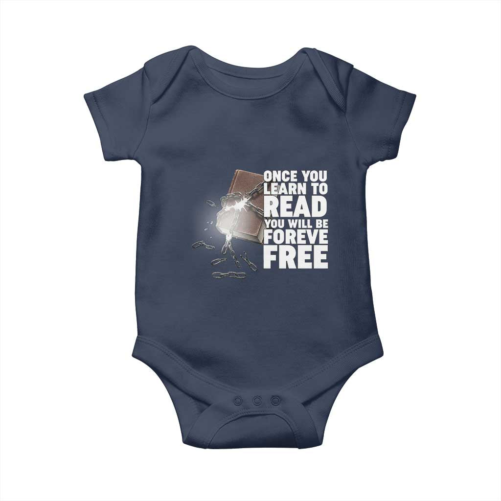 Frederick Douglass Freedom Quote Baby Onesie Once You Learn To Read - Wonder Print Shop