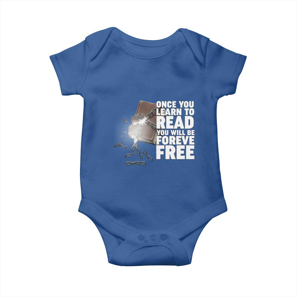 Frederick Douglass Freedom Quote Baby Onesie Once You Learn To Read - Wonder Print Shop