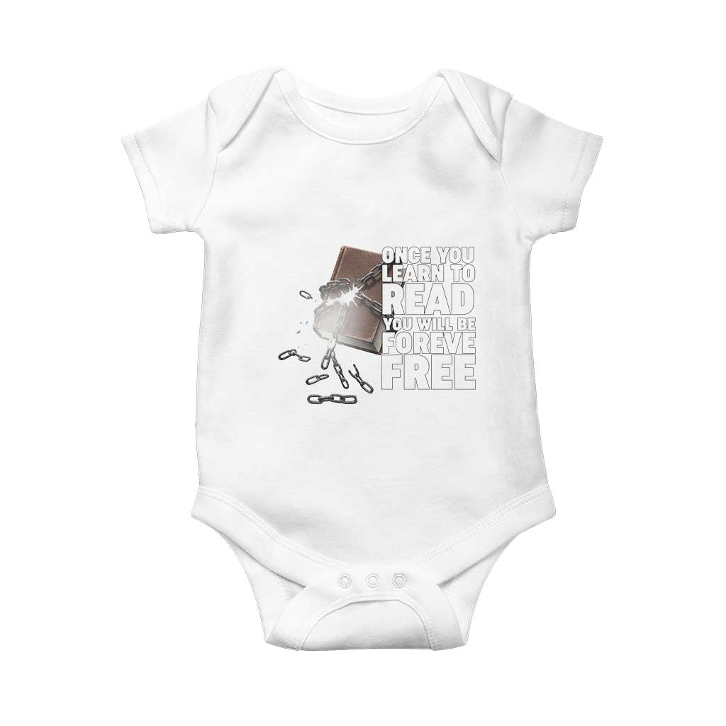 Frederick Douglass Freedom Quote Baby Onesie Once You Learn To Read - Wonder Print Shop