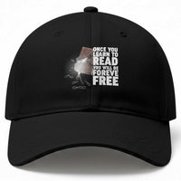 Frederick Douglass Freedom Quote Baseball Cap Once You Learn To Read