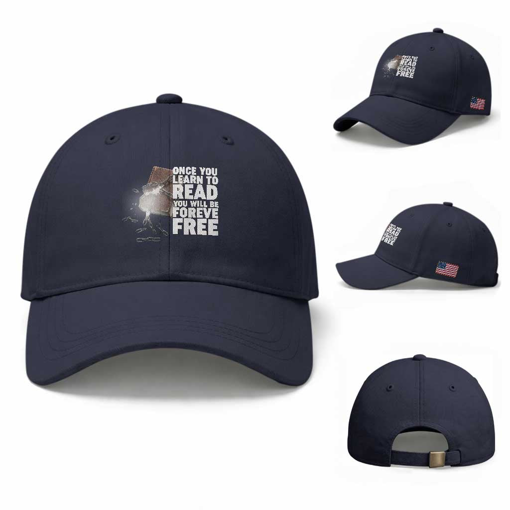 Frederick Douglass Freedom Quote Baseball Cap Once You Learn To Read