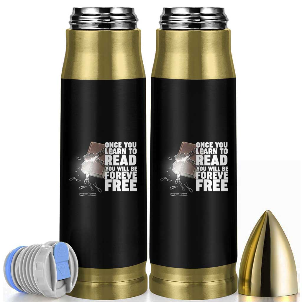 Frederick Douglass Freedom Quote Bullet Tumbler Once You Learn To Read - Wonder Print Shop