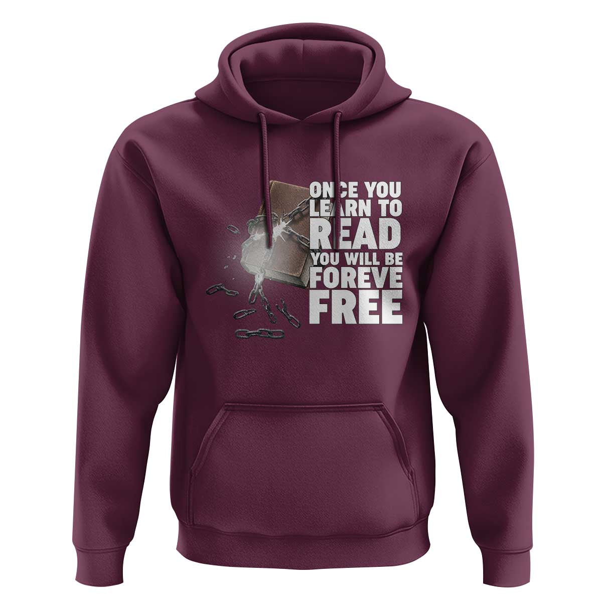 Frederick Douglass Freedom Quote Hoodie Once You Learn To Read - Wonder Print Shop