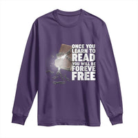 Frederick Douglass Freedom Quote Long Sleeve Shirt Once You Learn To Read - Wonder Print Shop