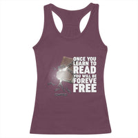 Frederick Douglass Freedom Quote Racerback Tank Top Once You Learn To Read - Wonder Print Shop
