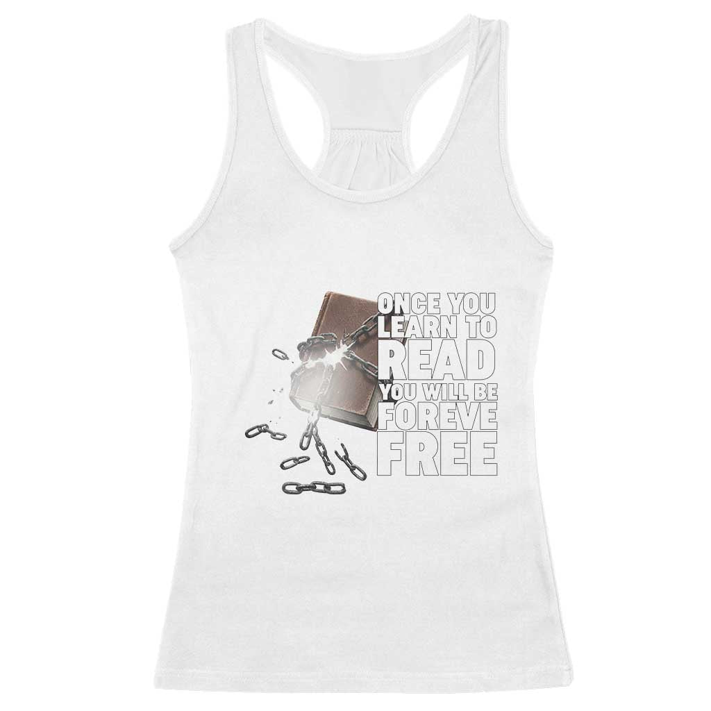 Frederick Douglass Freedom Quote Racerback Tank Top Once You Learn To Read - Wonder Print Shop