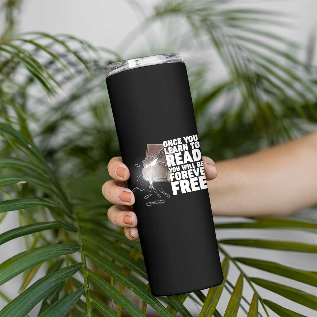 Frederick Douglass Freedom Quote Skinny Tumbler Once You Learn To Read - Wonder Print Shop
