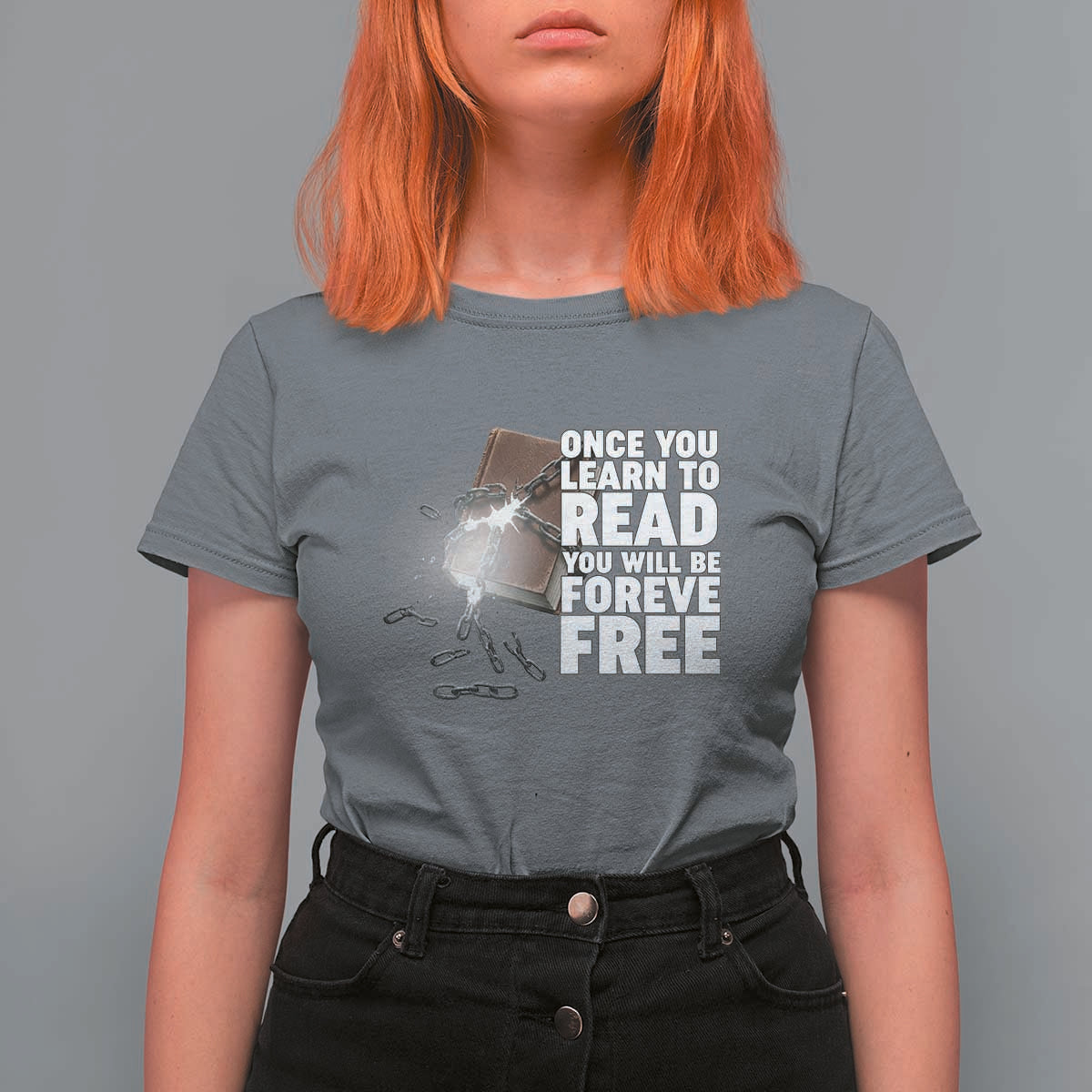 Frederick Douglass Freedom Quote T Shirt For Women Once You Learn To Read - Wonder Print Shop