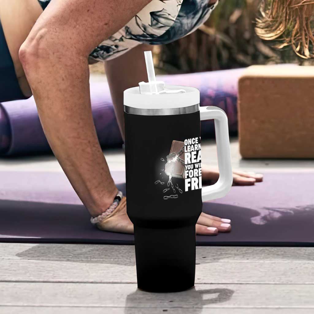 Frederick Douglass Freedom Quote Tumbler With Handle Once You Learn To Read - Wonder Print Shop