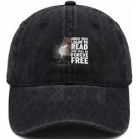 Frederick Douglass Freedom Quote Washed Cotton Baseball Cap Once You Learn To Read