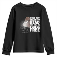 Frederick Douglass Freedom Quote Youth Sweatshirt Once You Learn To Read - Wonder Print Shop