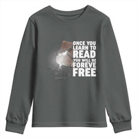 Frederick Douglass Freedom Quote Youth Sweatshirt Once You Learn To Read - Wonder Print Shop