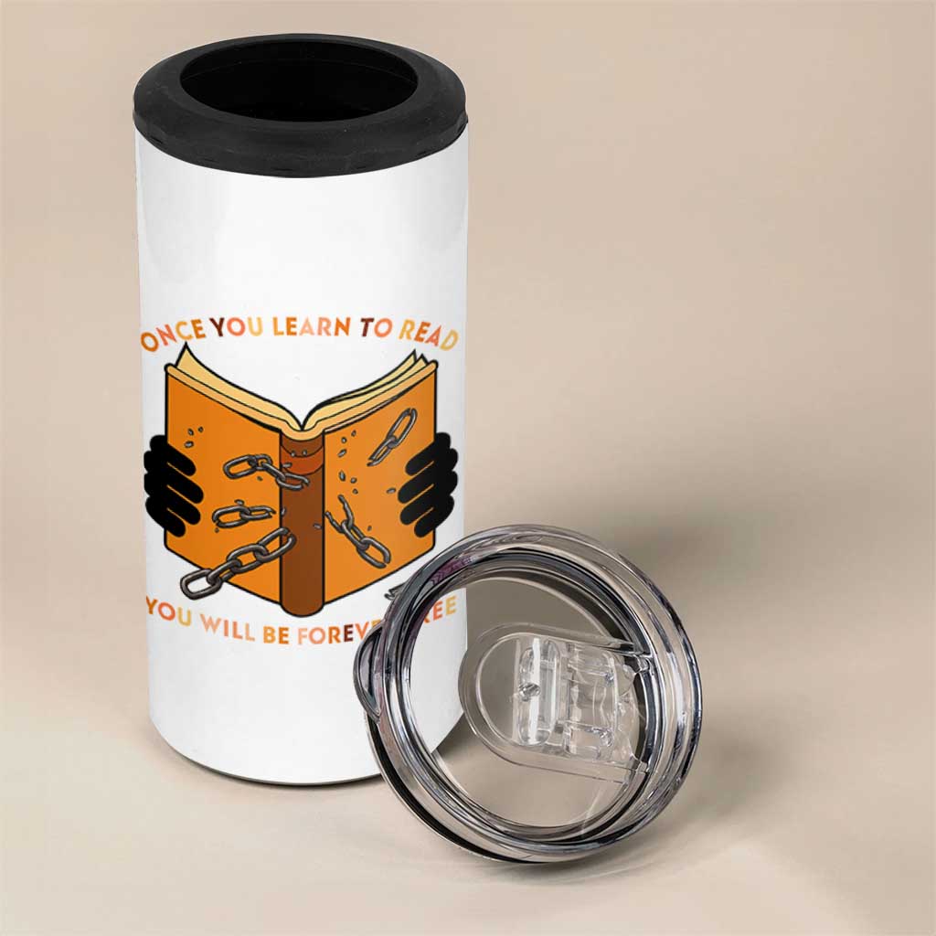 Breaking Every Chain Education 4 in 1 Can Cooler Tumbler Frederick Douglass Quote - Wonder Print Shop