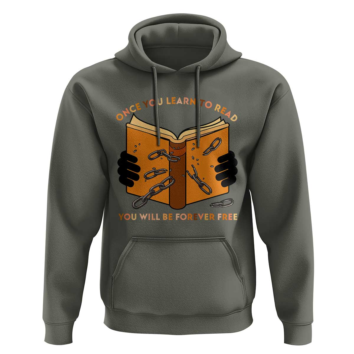 Breaking Every Chain Education Hoodie Frederick Douglass Quote - Wonder Print Shop