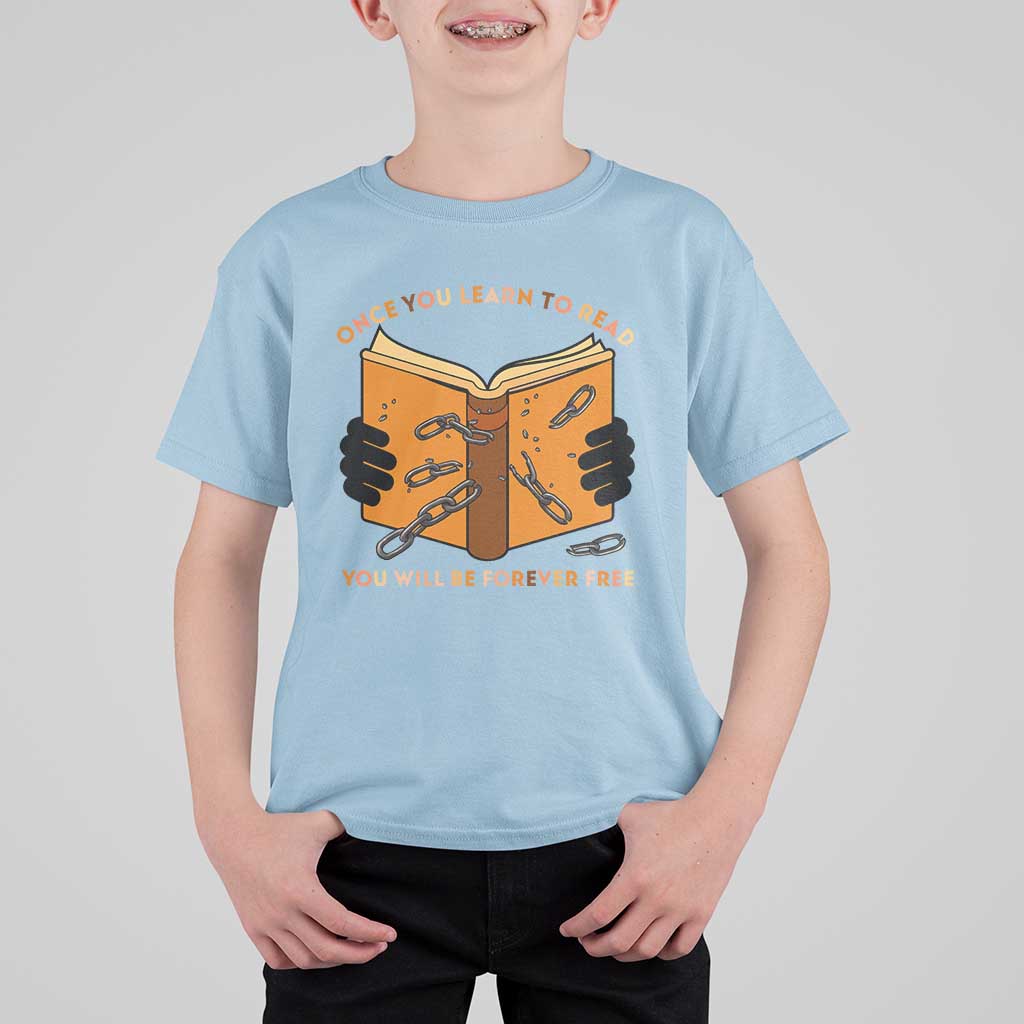 Breaking Every Chain Education T Shirt For Kid Frederick Douglass Quote - Wonder Print Shop