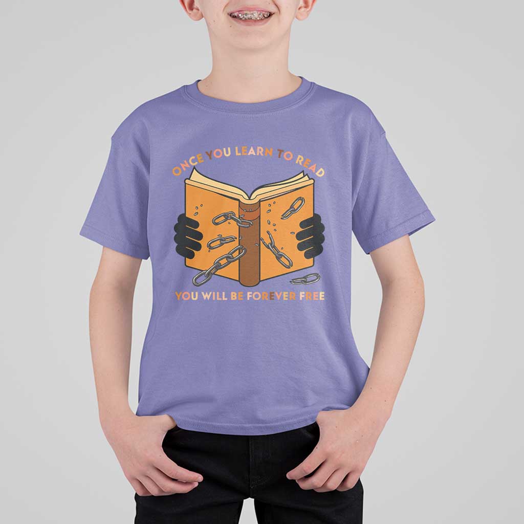 Breaking Every Chain Education T Shirt For Kid Frederick Douglass Quote - Wonder Print Shop