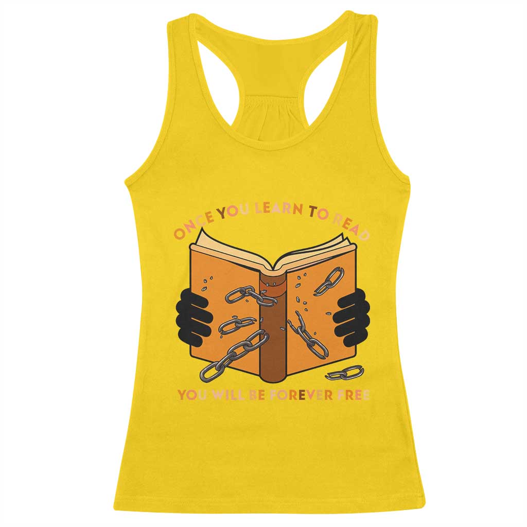 Breaking Every Chain Education Racerback Tank Top Frederick Douglass Quote - Wonder Print Shop