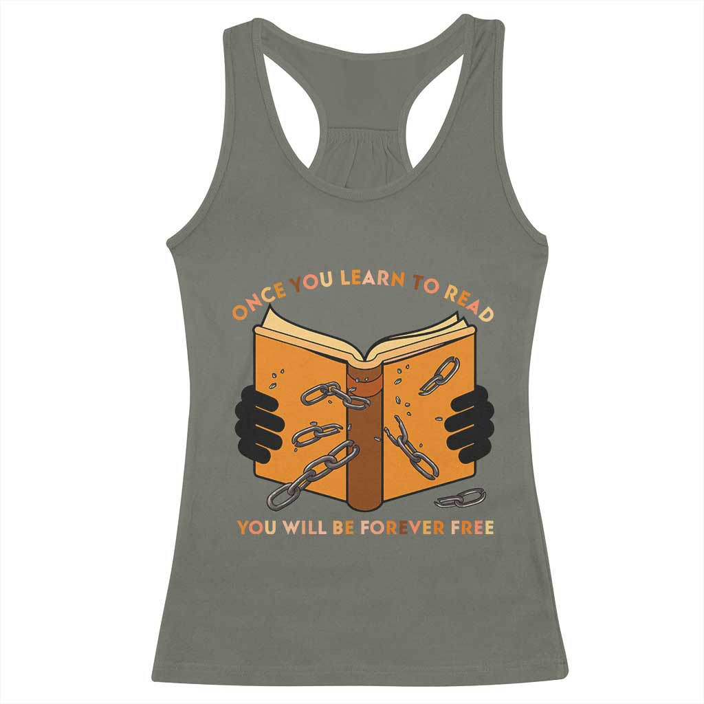 Breaking Every Chain Education Racerback Tank Top Frederick Douglass Quote - Wonder Print Shop