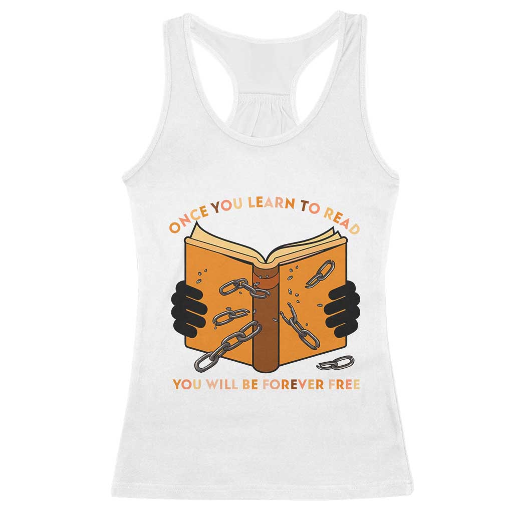 Breaking Every Chain Education Racerback Tank Top Frederick Douglass Quote - Wonder Print Shop