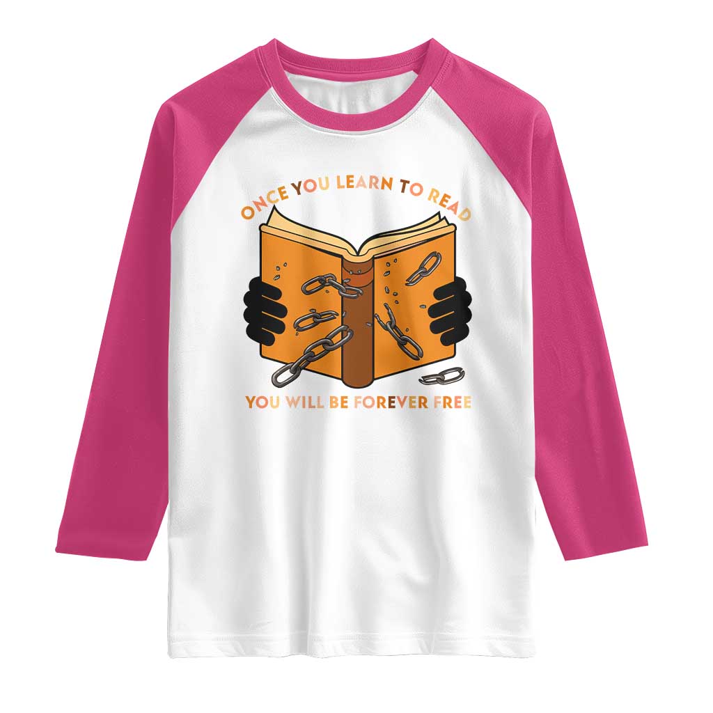 Breaking Every Chain Education Raglan Shirt Frederick Douglass Quote - Wonder Print Shop