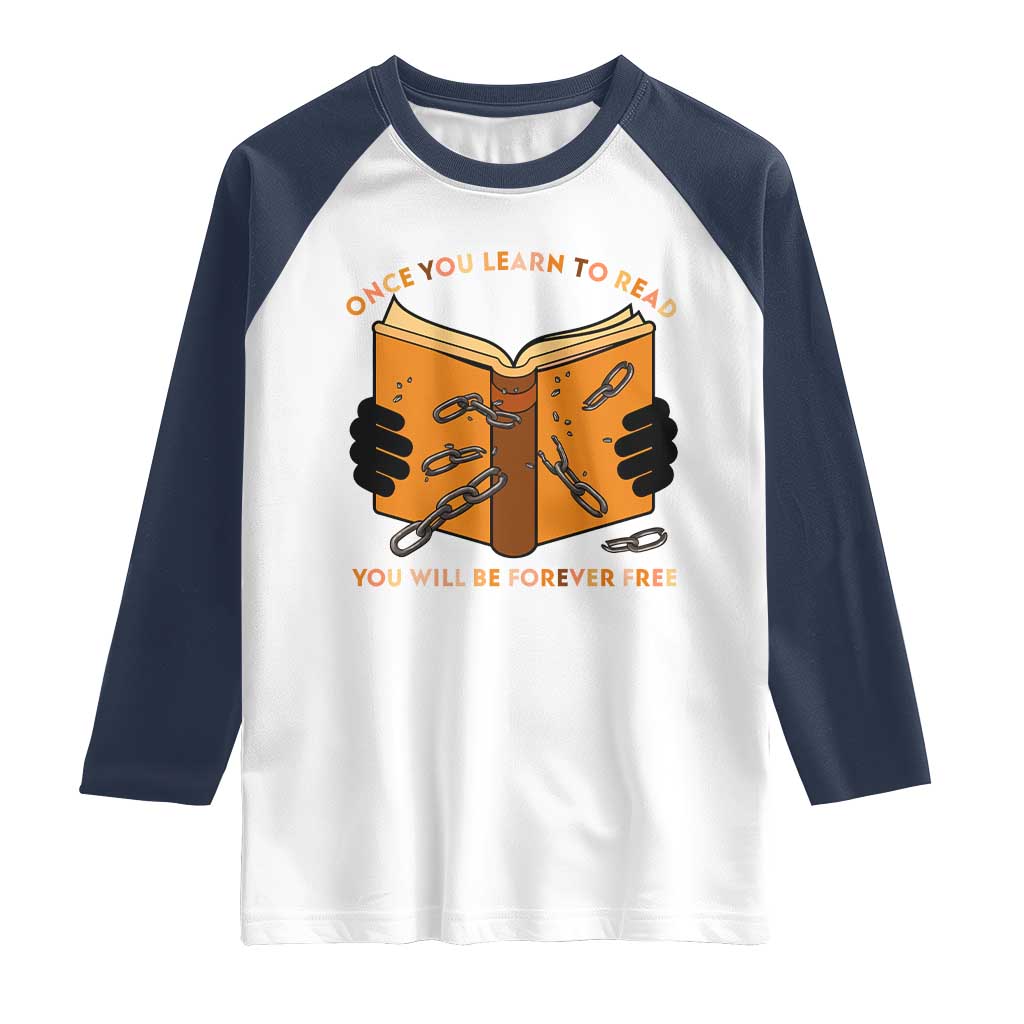 Breaking Every Chain Education Raglan Shirt Frederick Douglass Quote - Wonder Print Shop