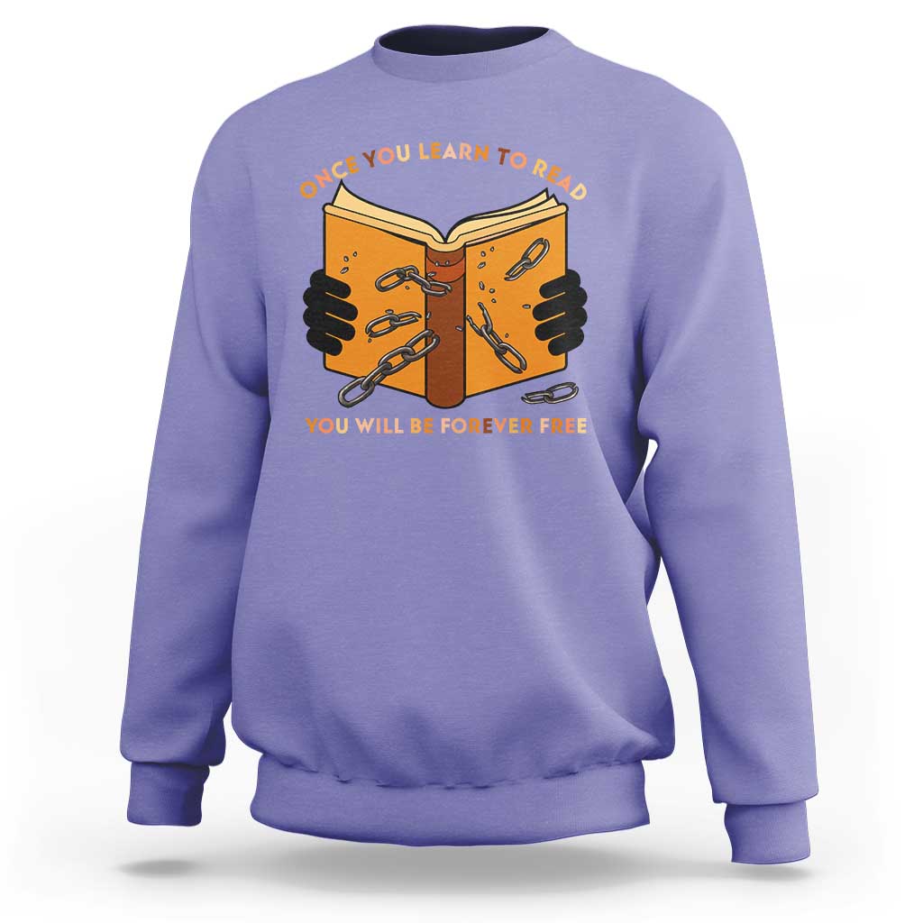 Breaking Every Chain Education Sweatshirt Frederick Douglass Quote - Wonder Print Shop