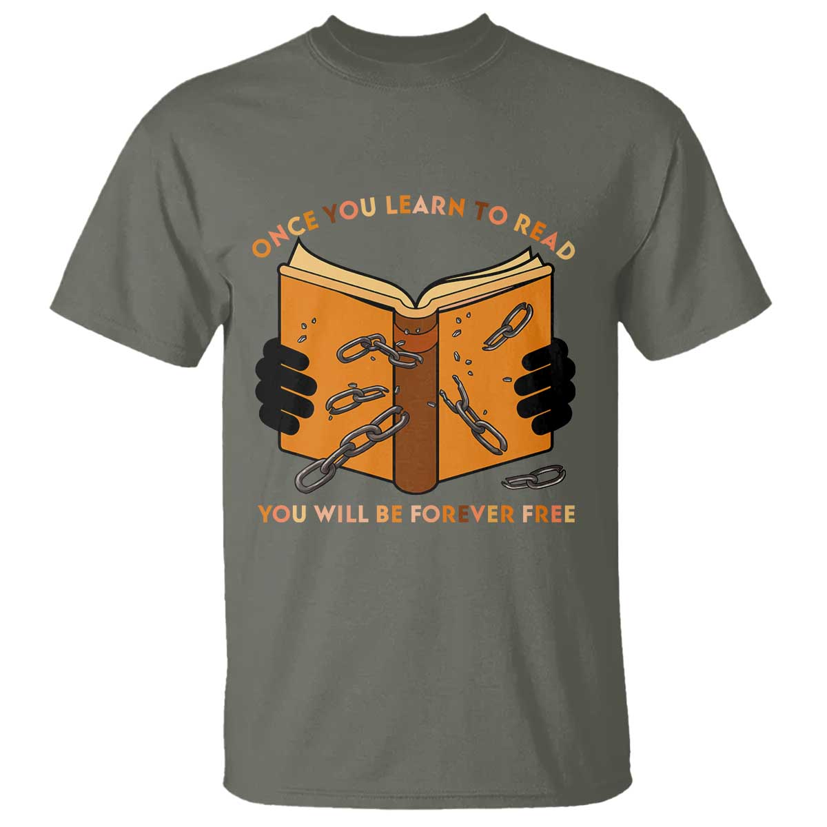 Breaking Every Chain Education T Shirt Frederick Douglass Quote - Wonder Print Shop