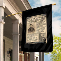Education Is Freedom Newspaper Garden Flag Frederick Douglass Black History Month Gift - Wonder Print Shop