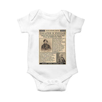 Education Is Freedom Newspaper Baby Onesie Frederick Douglass Black History Month Gift - Wonder Print Shop