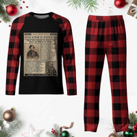 Education Is Freedom Newspaper Plaid Pajama Set Frederick Douglass Black History Month Gift - Wonder Print Shop