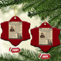 Education Is Freedom Newspaper Ceramic Ornament Frederick Douglass Black History Month Gift - Wonder Print Shop