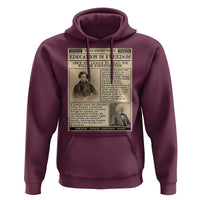 Education Is Freedom Newspaper Hoodie Frederick Douglass Black History Month Gift - Wonder Print Shop