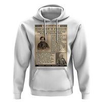 Education Is Freedom Newspaper Hoodie Frederick Douglass Black History Month Gift - Wonder Print Shop