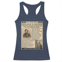 Education Is Freedom Newspaper Racerback Tank Top Frederick Douglass Black History Month Gift - Wonder Print Shop