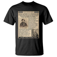 Education Is Freedom Newspaper T Shirt Frederick Douglass Black History Month Gift - Wonder Print Shop