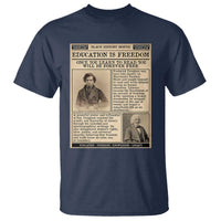 Education Is Freedom Newspaper T Shirt Frederick Douglass Black History Month Gift - Wonder Print Shop
