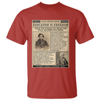 Education Is Freedom Newspaper T Shirt Frederick Douglass Black History Month Gift - Wonder Print Shop