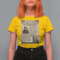 Education Is Freedom Newspaper T Shirt For Women Frederick Douglass Black History Month Gift - Wonder Print Shop