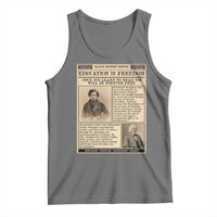 Education Is Freedom Newspaper Tank Top Frederick Douglass Black History Month Gift - Wonder Print Shop