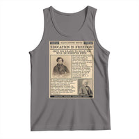 Education Is Freedom Newspaper Tank Top Frederick Douglass Black History Month Gift - Wonder Print Shop