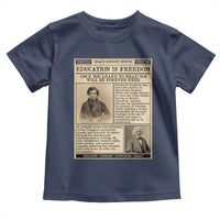 Education Is Freedom Newspaper Toddler T Shirt Frederick Douglass Black History Month Gift - Wonder Print Shop