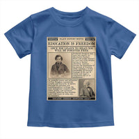 Education Is Freedom Newspaper Toddler T Shirt Frederick Douglass Black History Month Gift - Wonder Print Shop