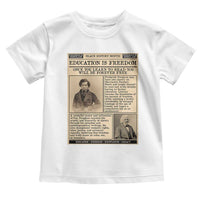 Education Is Freedom Newspaper Toddler T Shirt Frederick Douglass Black History Month Gift - Wonder Print Shop