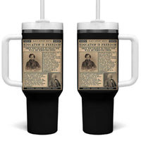 Education Is Freedom Newspaper Tumbler With Handle Frederick Douglass Black History Month Gift - Wonder Print Shop