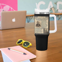 Education Is Freedom Newspaper Tumbler With Handle Frederick Douglass Black History Month Gift - Wonder Print Shop