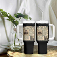 Education Is Freedom Newspaper Tumbler With Handle Frederick Douglass Black History Month Gift - Wonder Print Shop