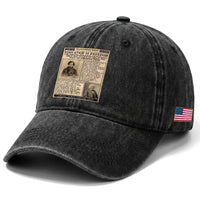 Education Is Freedom Newspaper Washed Cotton Baseball Cap Frederick Douglass Black History Month Gift