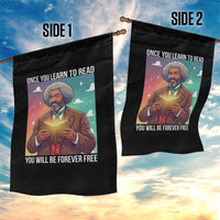 Frederick Douglass Reading And Freedom Garden Flag African American Heritage - Wonder Print Shop