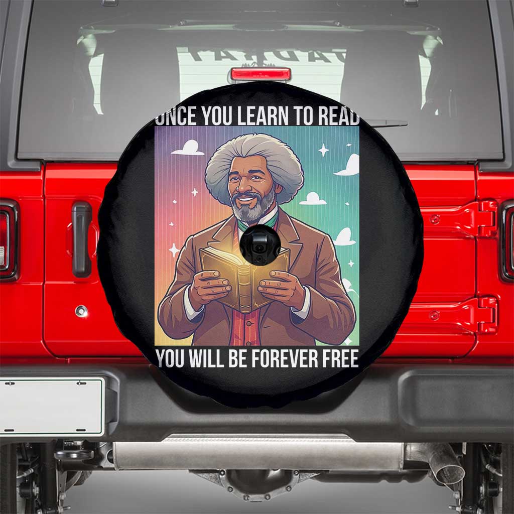 Frederick Douglass Reading And Freedom Spare Tire Cover African American Heritage - Wonder Print Shop